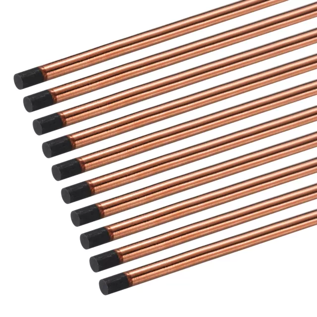 10pcs 12mmx355mm Carbon Arc Air Gouging Rods Copper Graphite Electrode Rods