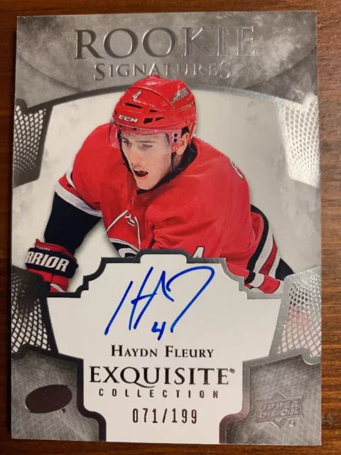 2017-18 Upper Deck Exquisite Signatures Haydn Fleury /199