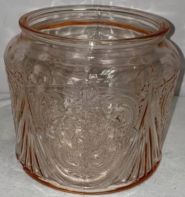 Hazel Atlas ROYAL LACE PINK COOKIE JAR BOTTOM