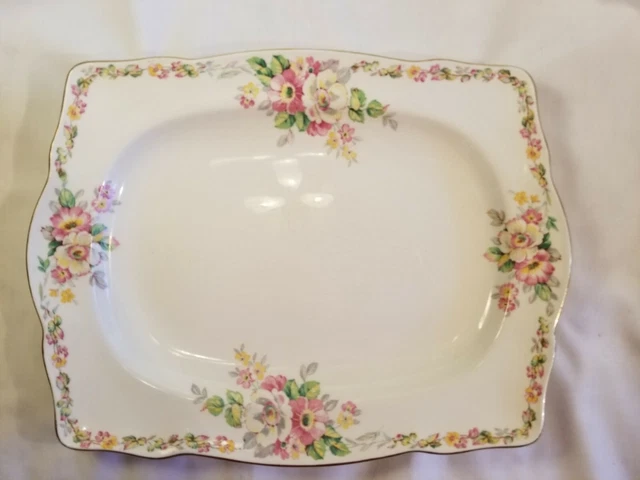 VINTAGE Royal Winton Grimwades Apple Blossom Pink Floral  Large Platter