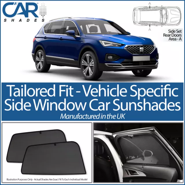 Seat Tarraco 5 Door 2018> CAR SHADES UK TAILORED UV SIDE WINDOW SUN BLINDS
