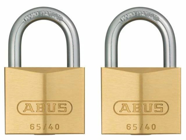 ABUS Mechanical - Cadenas en laiton double cardé 65/40 mm