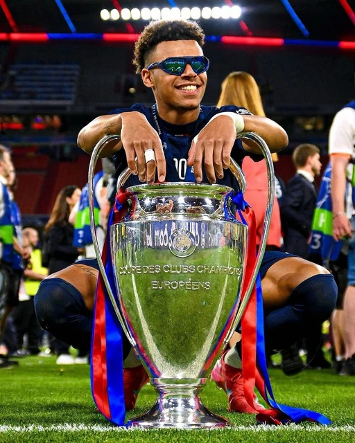 Flocage Officiel PSG 2025 Dembélé – Maillot Domicile Adulte (Ligue Des Champions)