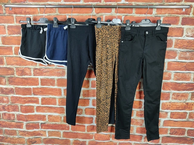 Pantaloncini Jeans Ragazze Età 10-11 Anni Gap Next Ecc Jeans Leopardato 146Cm