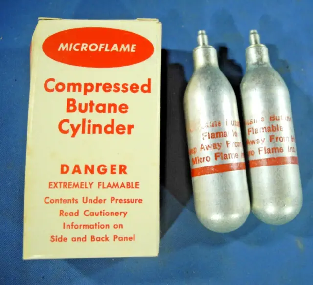 2 Microflame Compressed Butane Cylinder | Weld/Braze/Solder (FREE SHIPPING!)