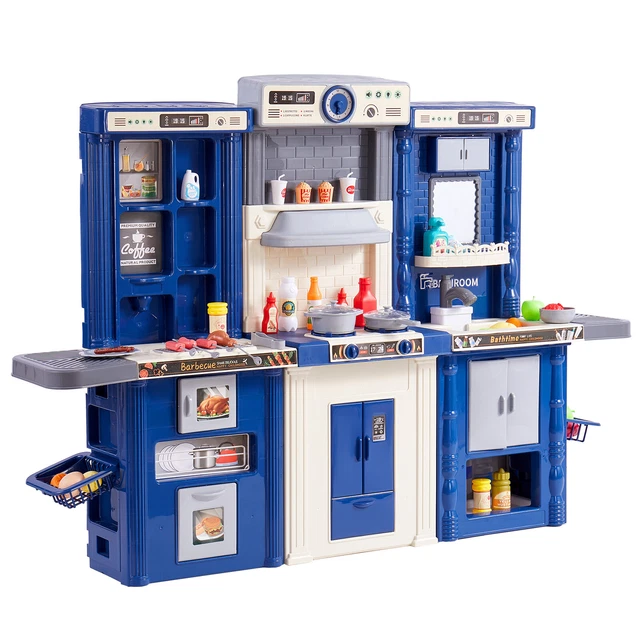 Grande Cuisine Enfants 65 Accessoires – Jouet Dînette Avec Lumières Et Sons – Cadeau