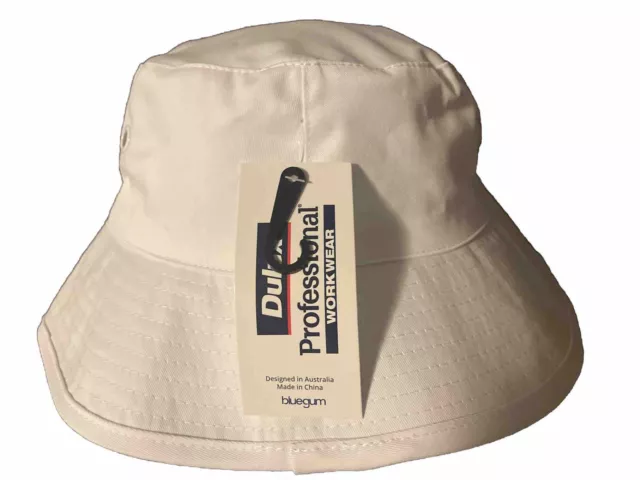 Dulux Paint Professional Work Wear White Bucket Hat/Floppy Cricket Hat 2