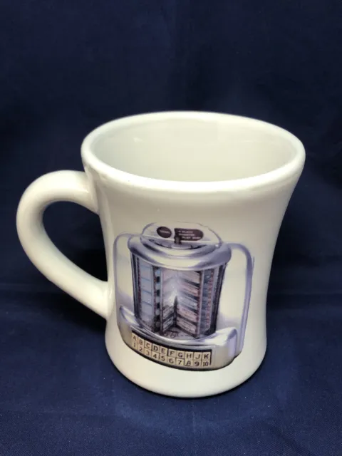B.I. Inc Vintage Juke Box Coffee Mug Table Top Juke Box Music 4.25” X3.25” Round