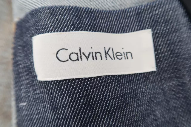 Vintage Calvin Klein Men's 42 Denim Jean Blazer Jacket Sport Coat Size 52 Italy 2