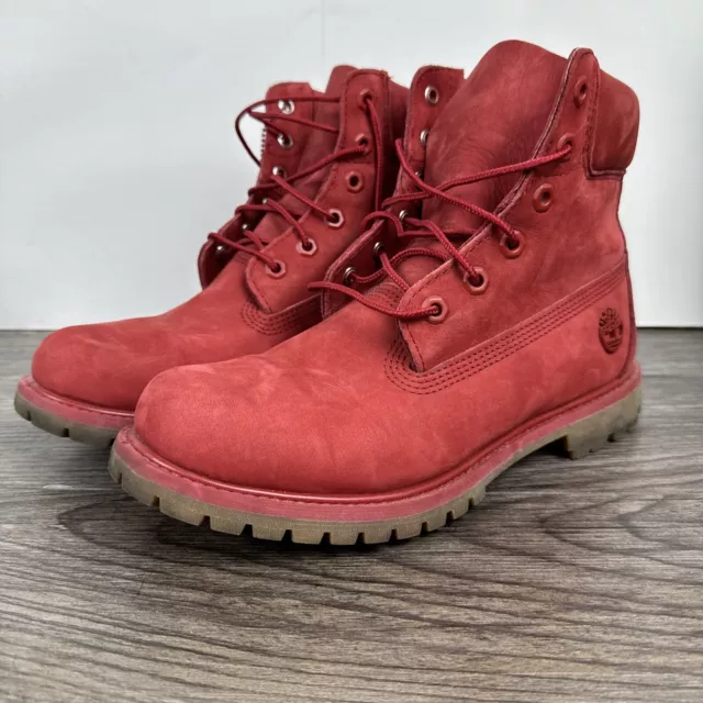 Ruby red timberlands womens deals