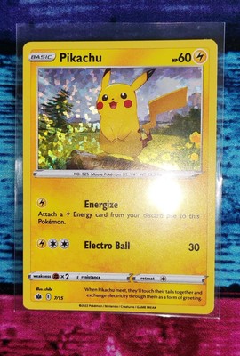 holo mcdonalds pikachu card