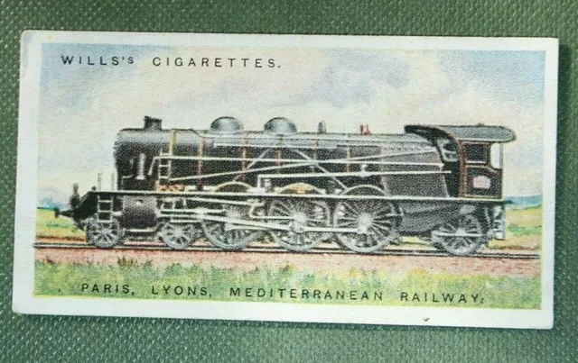 FRANZÖSISCHE PLM Pacific Dampflokomotive Vintage 1920er Karte ED03