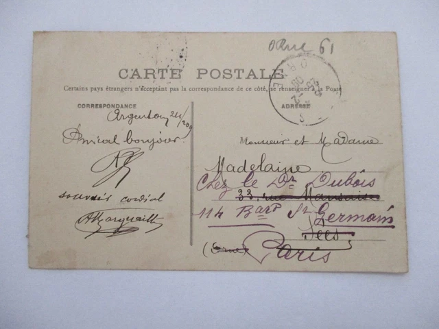 Cpa Orne 61 Argentan Rue De La Chaussée 2