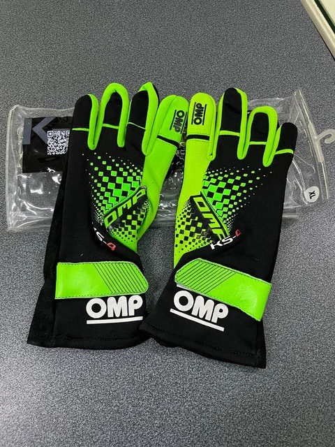 Kk02744E231Xl Ks-4 Kart Gloves Verde Fluo/Nero Tg. Xl