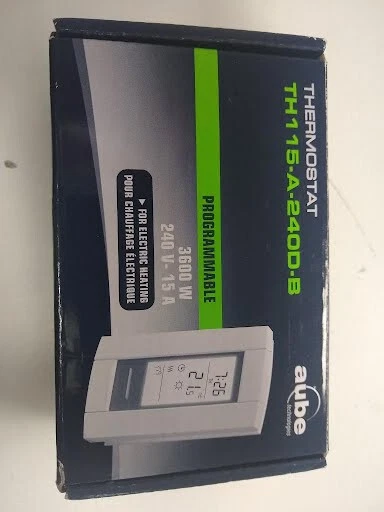 Aube Honeywell TH115-A-240D-B Programmable Electronic Thermostat 6/5/23MS