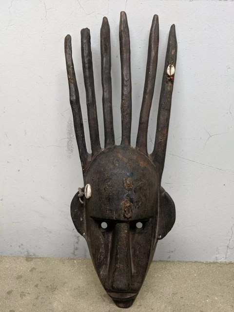 Bamana Ntomo Mask,Mali Bambara N'Tomo Mask,Mali Mask,Mali Bamana Figure Mask,21"