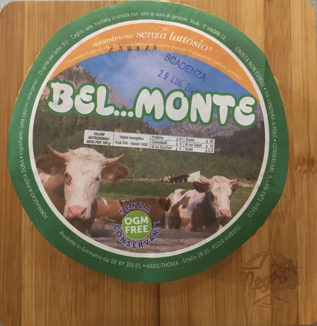Formaggio Toscanello Bel Monte 1.400kg Stagionato 6 Mesi