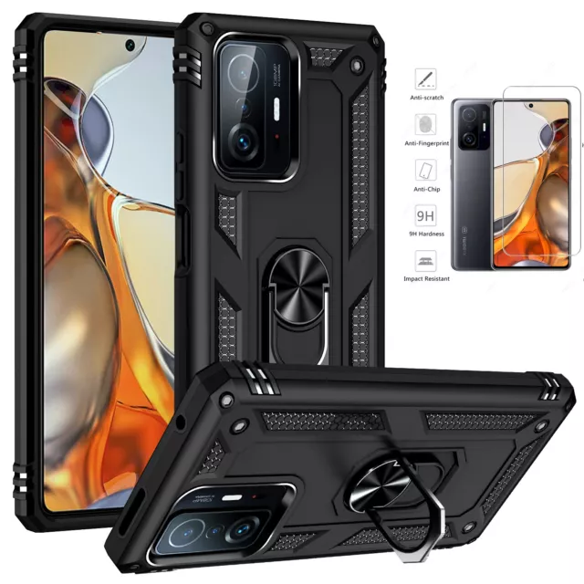 Handy Hülle Für Xiaomi 11T 12 Pro Redmi Note 11 Pro 5G Stoßfest Schutzglas Case