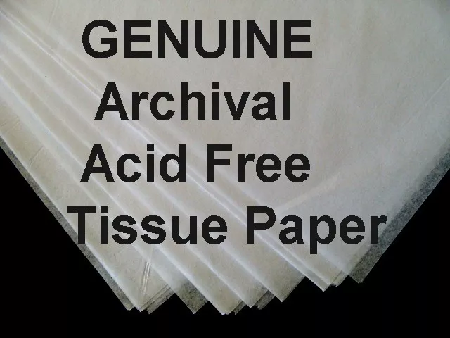 pk 100 JUMBO 24x36 ACID FREE Tissue Paper UNBuffered ARCHIVAL + FREE SACHET