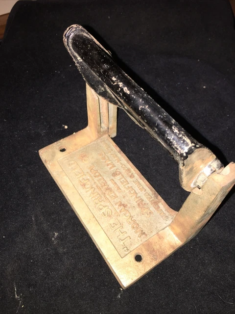 antique Toilet Paper Holder "The Springfield" Morgan Envelope Co .Cast Iron