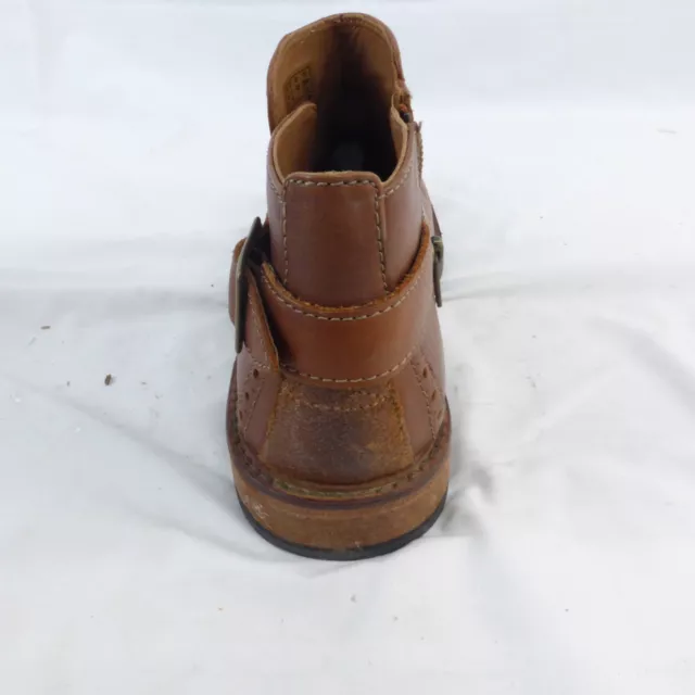 MEN'S TAN BROWN Clarks Clarkdale Remi Leather Boots - UK 8 Zip Up £9.95 ...