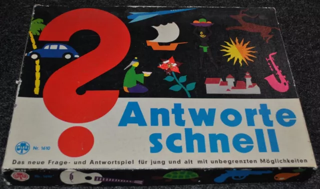 Antworte schnell Frage- und Antwortspiel Klee Spiel Nr.1610 60er Jahre