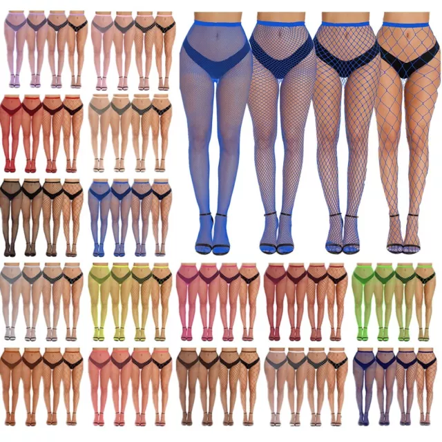 Women's Underpants Footed Pantyhose Sexy Tights Fishnet Stockings 4 Pcs Pants