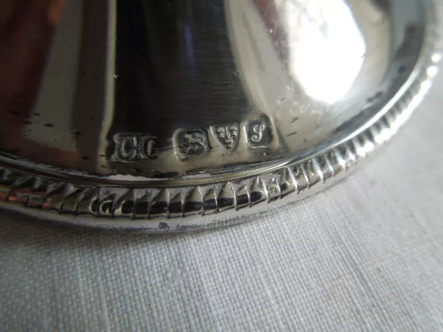 Antique Silver Trumpet Shaped Vase Chester 1918, Heavy Gauge 364.4grm 16cm 3