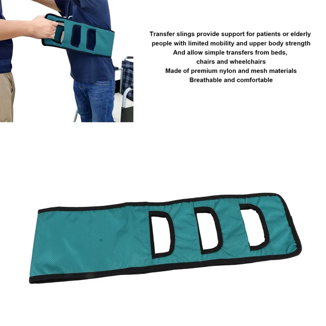 (Grün)Patient Transfer Sling Gait Belt Gepolstert Atmungsaktiv Patient Lift Tran