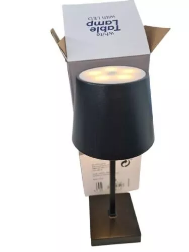 Lampada Da Tavolo Touch Led Ricaricabile Bar Hotel Ristorante Nera 3