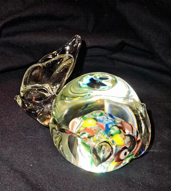 antique millefiori glass paperweight