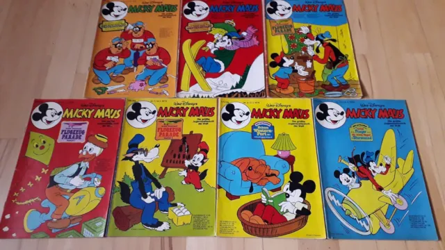Walt Disneys Micky Maus - Konvolut 7 Comichefte  von 1977-79