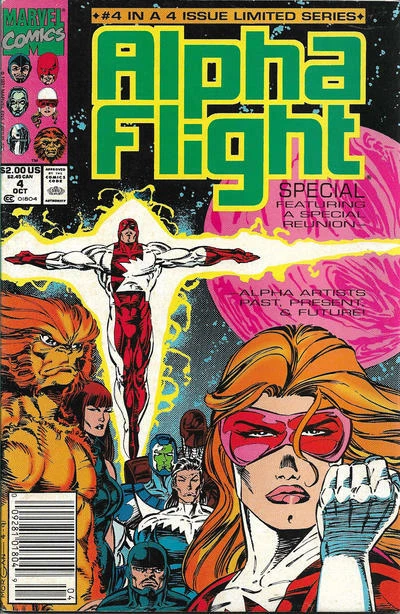 Alpha Flight Special #4 of 4 Marvel Comics Newsstand October Oct 1991 (VFNM)