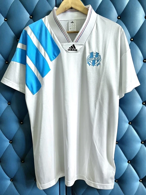 Maillot vintage Olympique Marseille OM 93 1993 anniv. 25 ans Adidas taille M