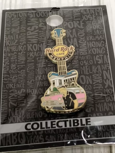 Hard Rock Cafe Pin Memphis Elvis Pink Cadillac Graceland Pin NIP Limited Edition