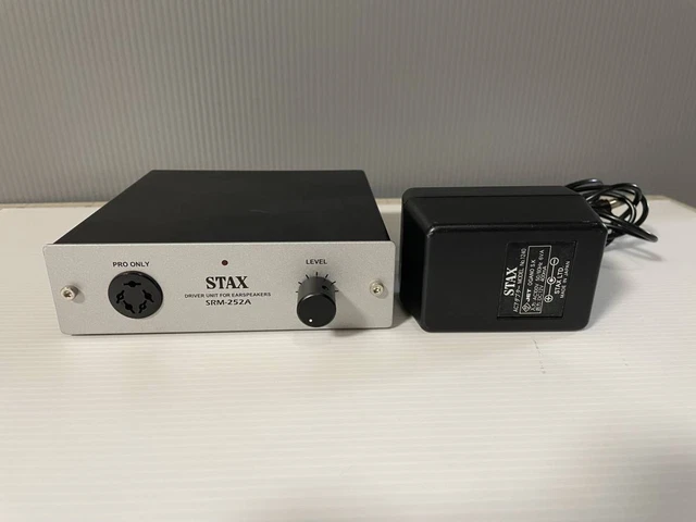 STAX Small high-quality sound amplifier for ear speaker SRM-252A Tested working STAX Small high-quality sound amplifier for ear speaker SRM-252A Tested working
