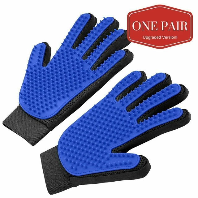 Pet Hair Brush Dog Cat Comb GLOVE Grooming Remover Mitt Fur Massage DeShedding