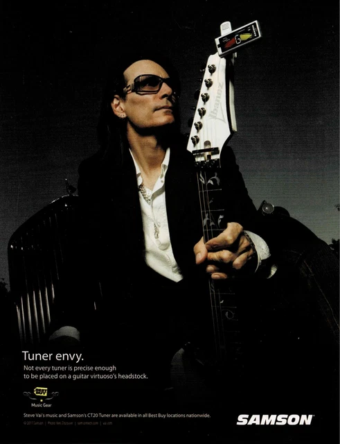Steve Vai - SAMSON MICS - 2011 Print Advertisement