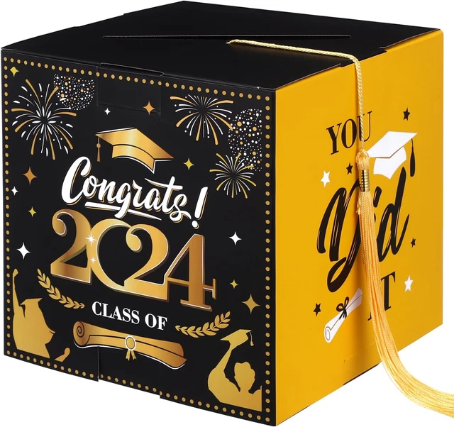 2024 GRADUATION CARD Box Class of 2024 Congrats Grad Card Holder Box