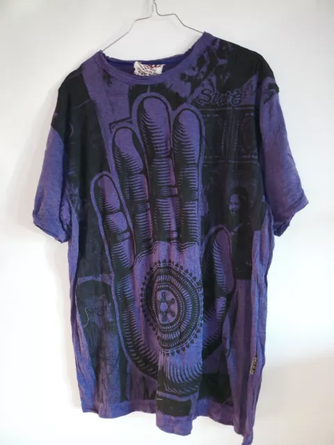 T-shirt SURE Original -BUDDHA HAND MANDALA - Ethnic quality T-Shirt 100% coton L