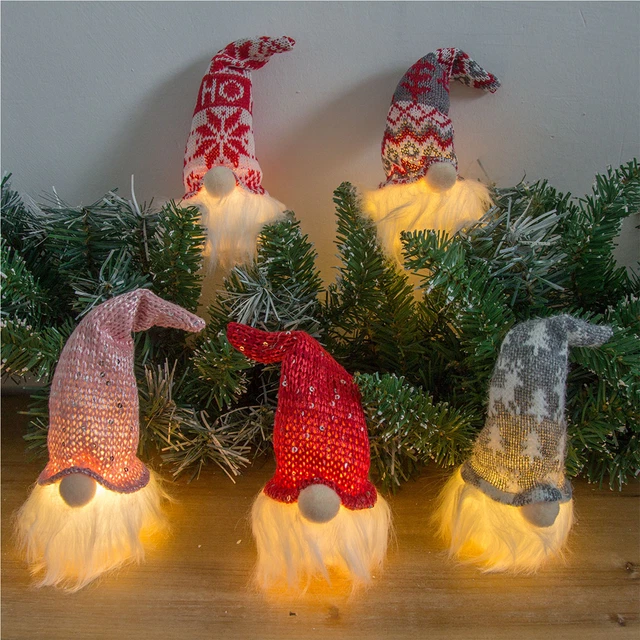 2024 Glowing Gnome Christmas Faceless Doll Merry Christmas Home Decoration