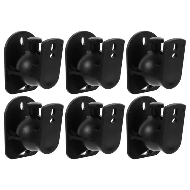 6 Sets Horn Speaker Wall Mount Bookshelves Audio Stand Bracket