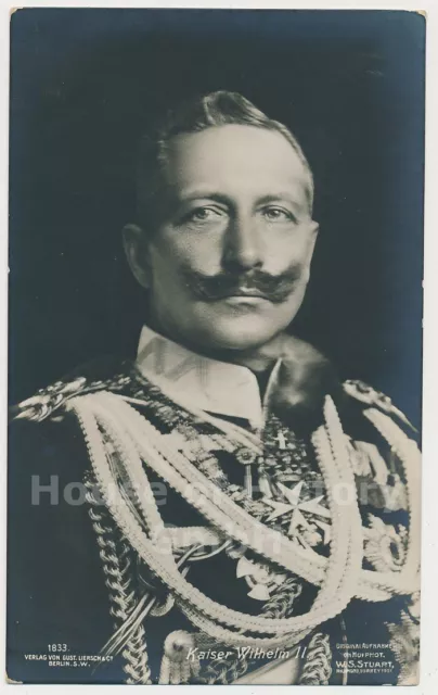 118144 Postkarte: Kaiser Wilhelm II., Liersch Fotopostkarte Nr. 1833