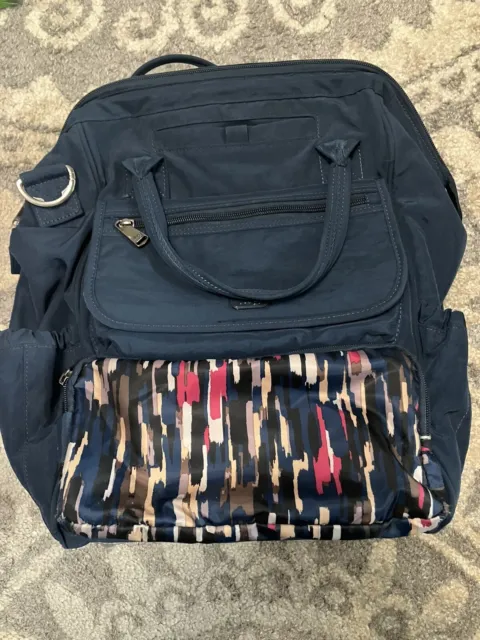 Lug Via Riverwalk Navy Convertible Backpack/Tote/multi Purpose Bag