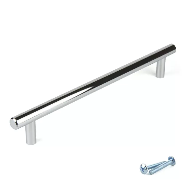 M4TEC Chrome Kitchen Cabinet Door Handles Cupboard Drawer Bedroom Furniture Pull