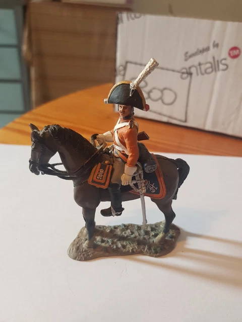 Figurine Del Prado Cavalier Français 4e Cavalerie 1796 – 1:32, Plomb Peint, Très Bon état