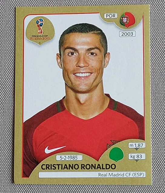 Panini WM 2018 Gold Edition Schweiz Sticker Nr. 130 Cristiano Ronaldo