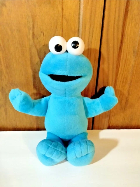 Fisher Price Cookie Monster Plush 12" Blue Mattel Sesame Street Stuffed Soft Toy