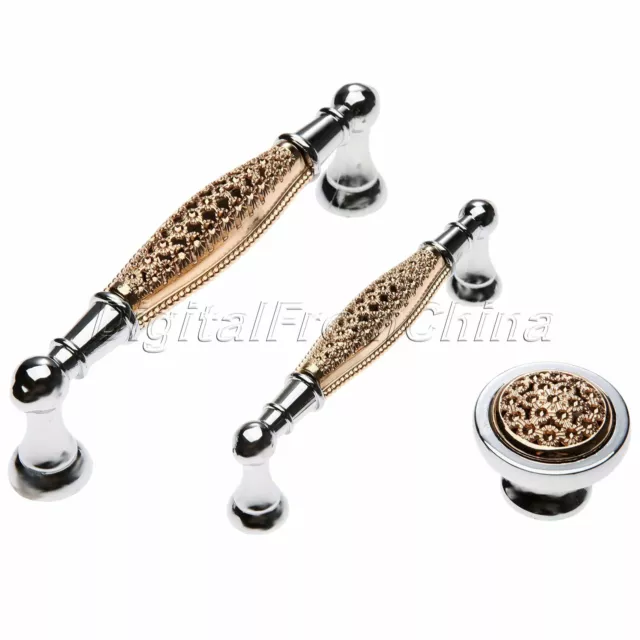 Fashion Rose Gold Pull Handle Knobs for Cabinet Dresser Cupboard Drawer Door