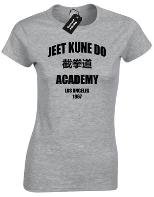 Jeet Kune Do Academy Donna T-shirt Kung Fu Arti Marziali Formazione Top